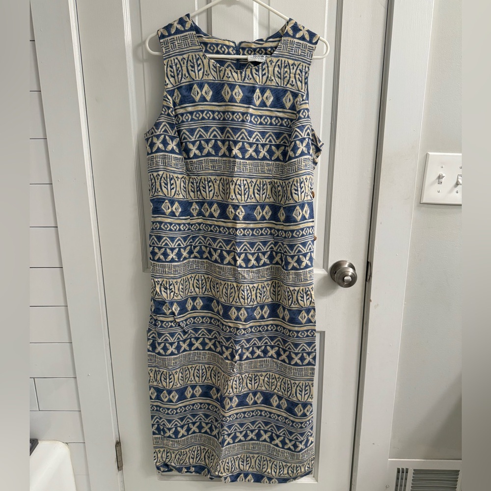 Vintage 90s Printed Maxi Dress by Manik In